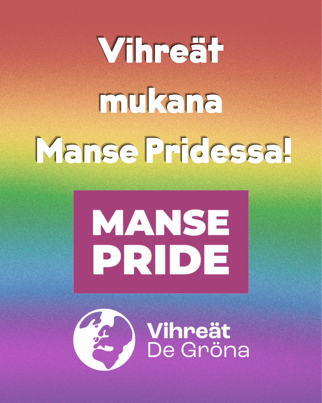Vihreät mukana Manse Pridessa